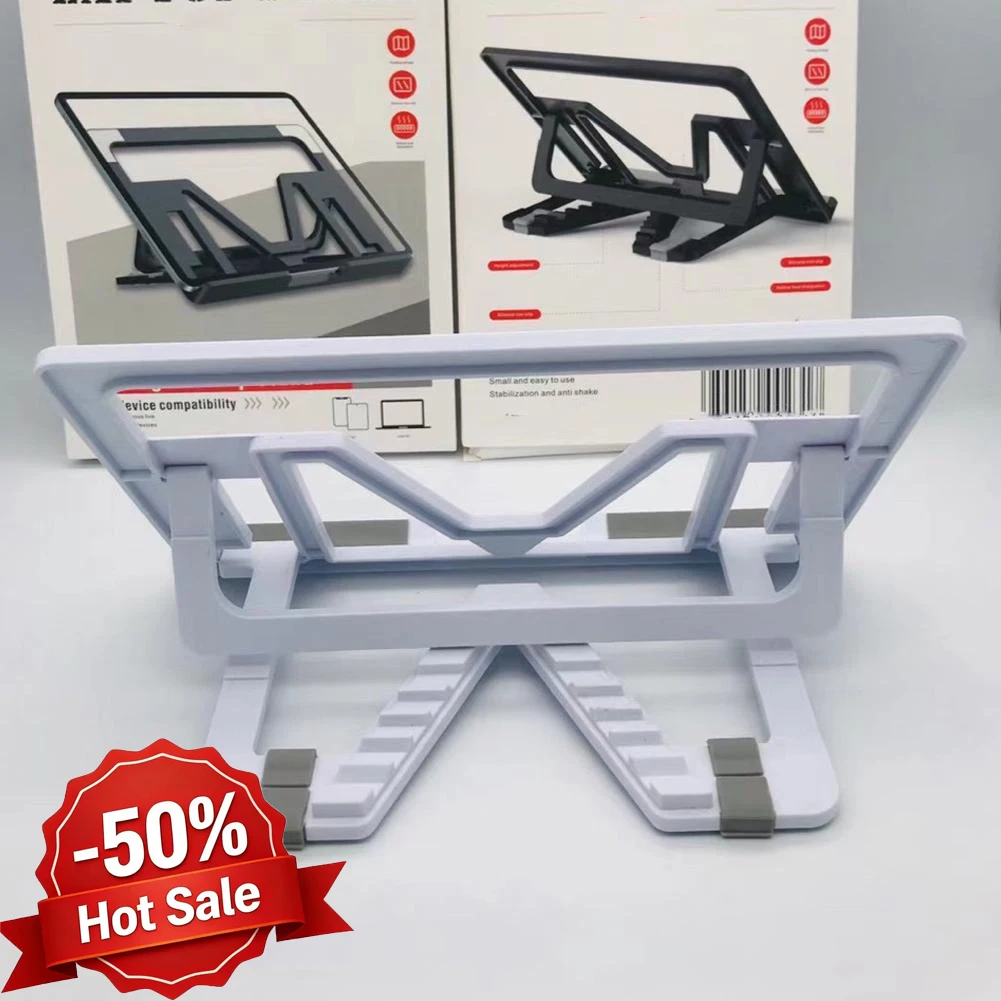 Foldable Heightened Laptop Stand Portable Heat Dissipation Riser for Desk Compatible with Laptops/Tablets