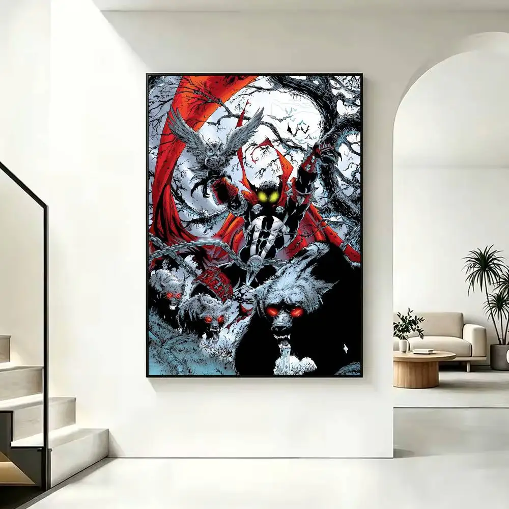 Anime S-Spawn Poster High Quality Dorm Living Room Aesthetic Wall Decoration Painting Stickers Gift