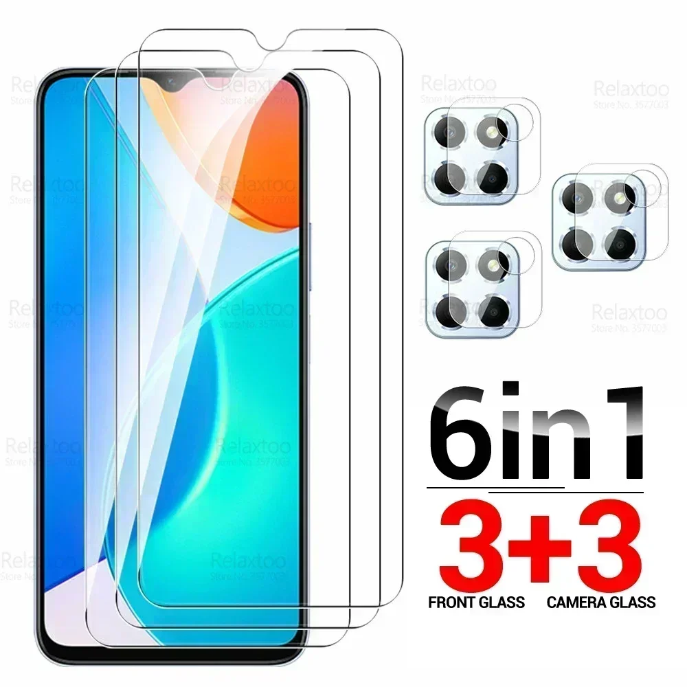 6in1 Tempered Glass For Honor X6 4G Camera Protective Glass Xonor Honar X6s X 6 HonorX6 VNE-LX1 6.5