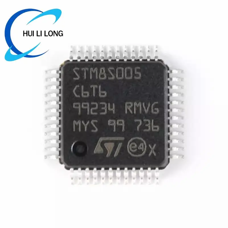 STM8S005C6T6 STM8S005 STM8 S005C6 STM8S 005C6T6 LQFP-48 16MHz 32KB Flash 8bit Microcontroller MCU IC Controller Chip Original