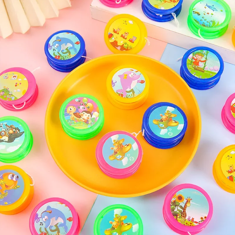 5/10pc Cartoon Mini Animal Yoyo Ball Toy for Kid Birthday Party Favors Baby Shower Wedding Guest Gift Pinata Filler School Prize