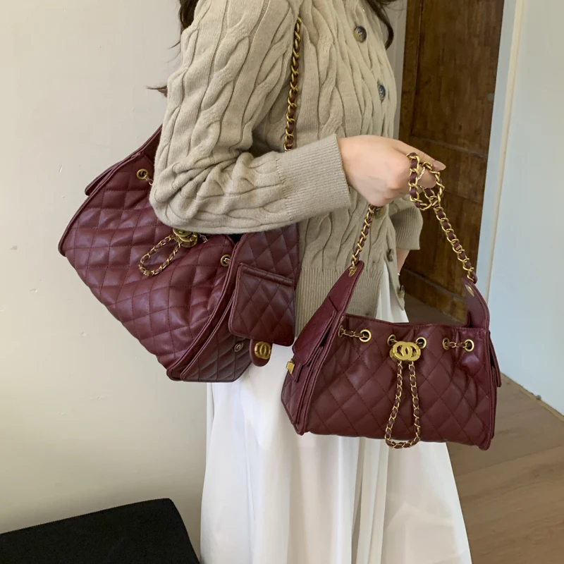 مجموعة حقيبة كروس وحقائب يد نسائية أنيقة - مادة جلدية تصميم كلاسيكي للسيدات من الفاخرة #6