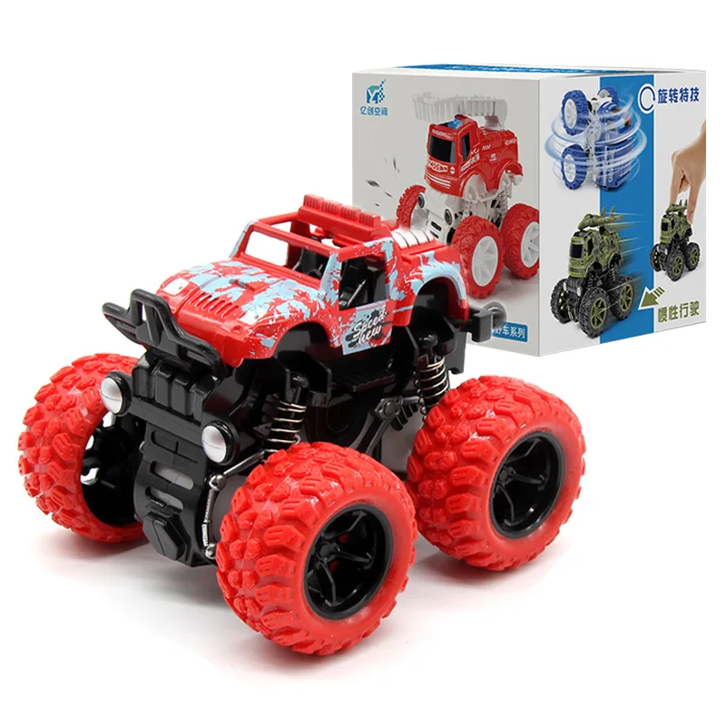 Inertia Four-Wheel Drive Off-Road Vehicle Toy Military Fire Truck Boys Cars Children Gift Hot Toys for Kids 2 To 4 Years Old