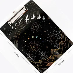 A4 Laser Pattern acrilico appunti Bill Clip Mat scrittura stecca cartella appesa studente pittura Pad Board scuola forniture per ufficio