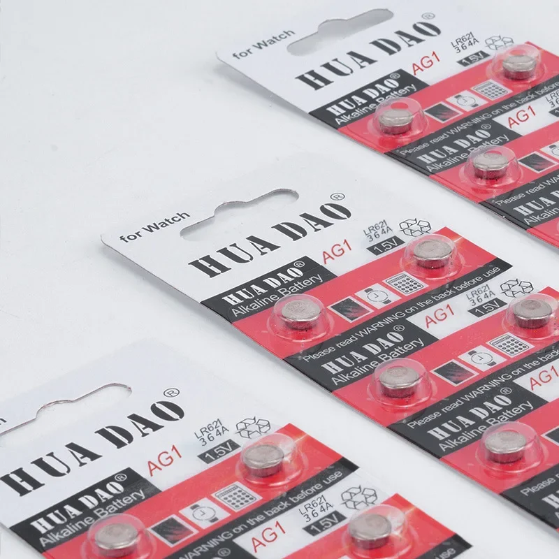 قدرة عالية 5-50 قطعة AG1 SR621SW 364 363 LR621 LR60 164 1.5 فولت عملة قلوية زر الفضة عملة ساعة البطارية مع 1 قطعة هدية