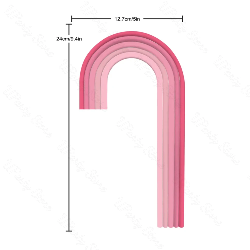 Rainbow Cake Toppers Pink Colorful Boho Brown Unicorn Rainbow Cake Toppers for Happy Birthday Baby Shower Cake Decoration Supply