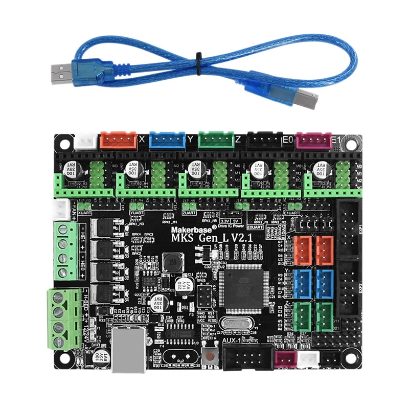 

3D Printer Parts MKS GEN-L V2.1 Control Board Open Source Marlin Compatible Ramps1.4 For 2004 LCD12864LCD Accessories