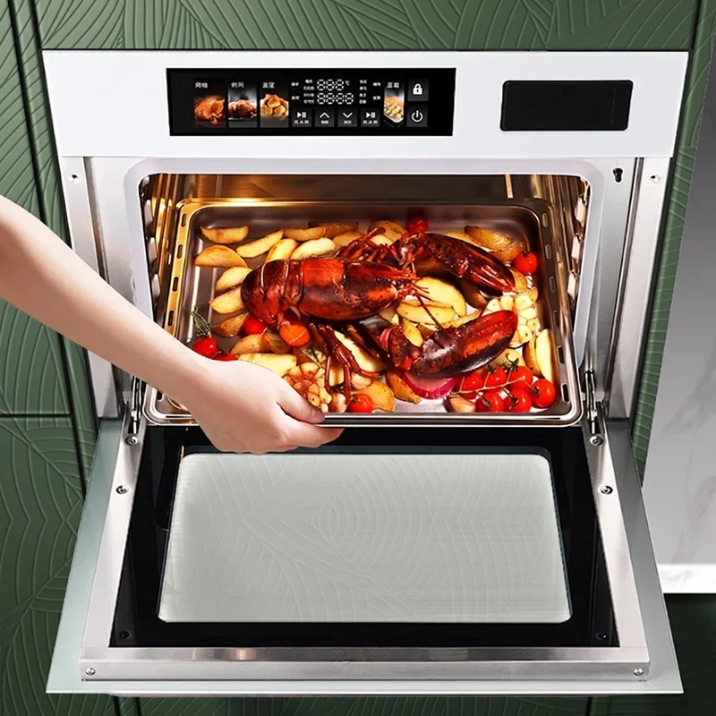 60L Large-Capacity Electric Steam Oven, Single-Door Household Oven, Built-In Baking Oven, Steam/Bake/Air Fryer 220V(Customized) view 2