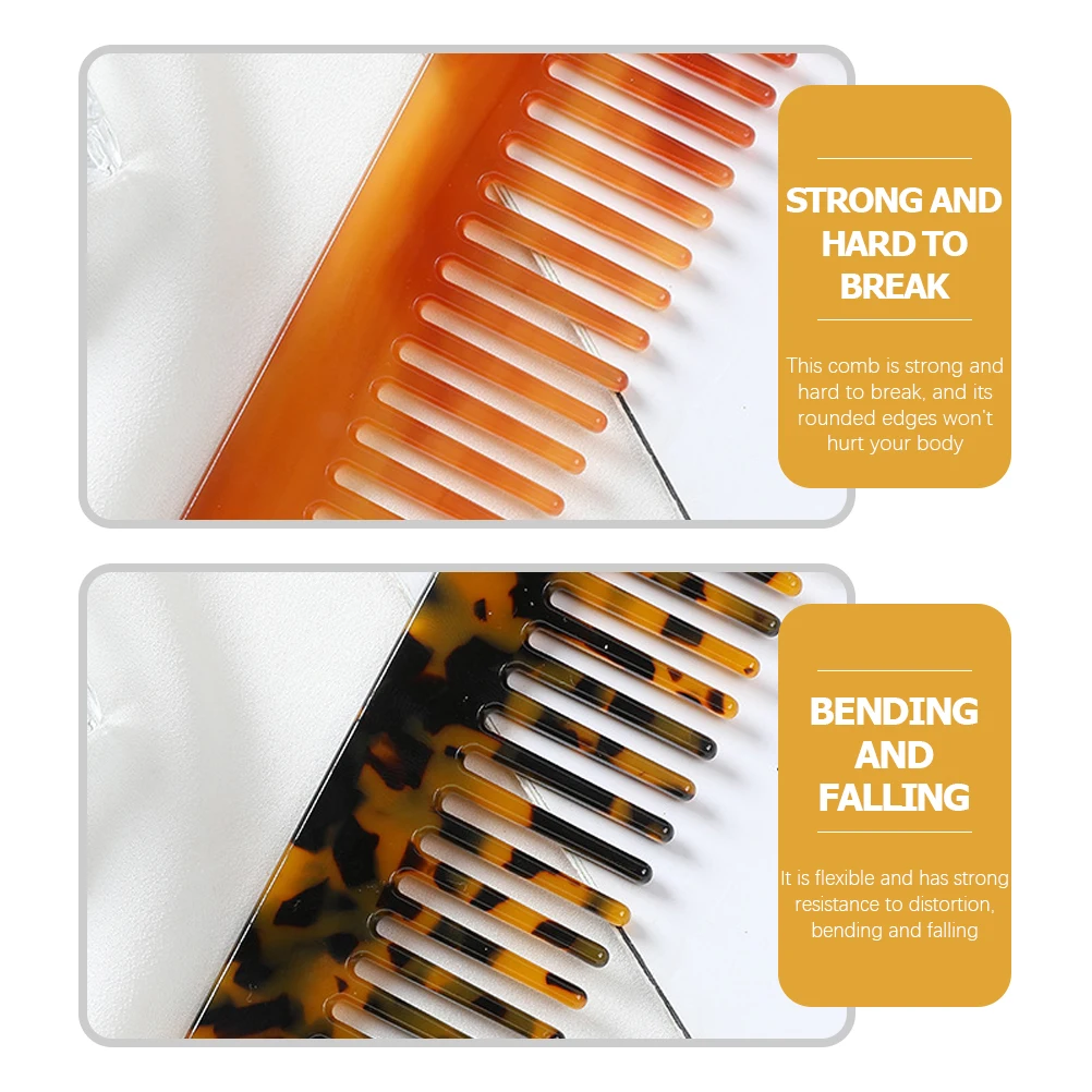 

6 шт., ацетатные расчески с мраморным узором, распутывающие укладки головы, антистатические для всех типов волос, влажные и сухие помехи