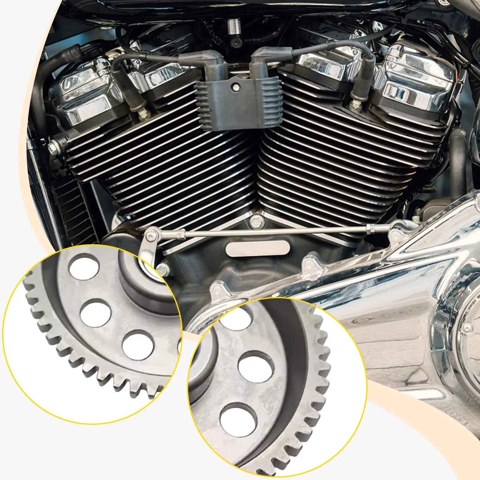 

Motorcycle Engine Starter Gear Overrunning Clutch Drive Kit Durable Upgrade Part for CBS300 300cc