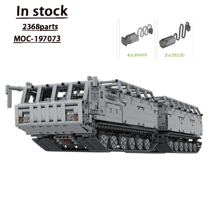 

MOC-197073 Городской военный грузовой транспортный грузовик, строительный блок, модель 2368, детали для мальчиков, детская игрушка на день рождения, Рождественский подарок