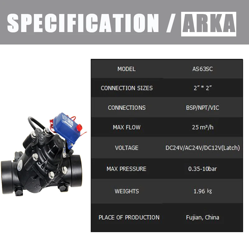 AC 12V Smart Valve Water Controller Solenoid Valve,Plastic Valve for Agriculture Irrigation 4