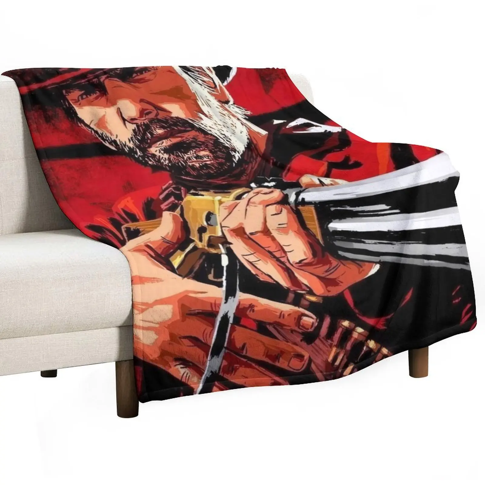 aim art works of rdr 1 and 2 online game Throw Blanket Beautifuls Soft Cute Blankets For Bed Beach Blankets