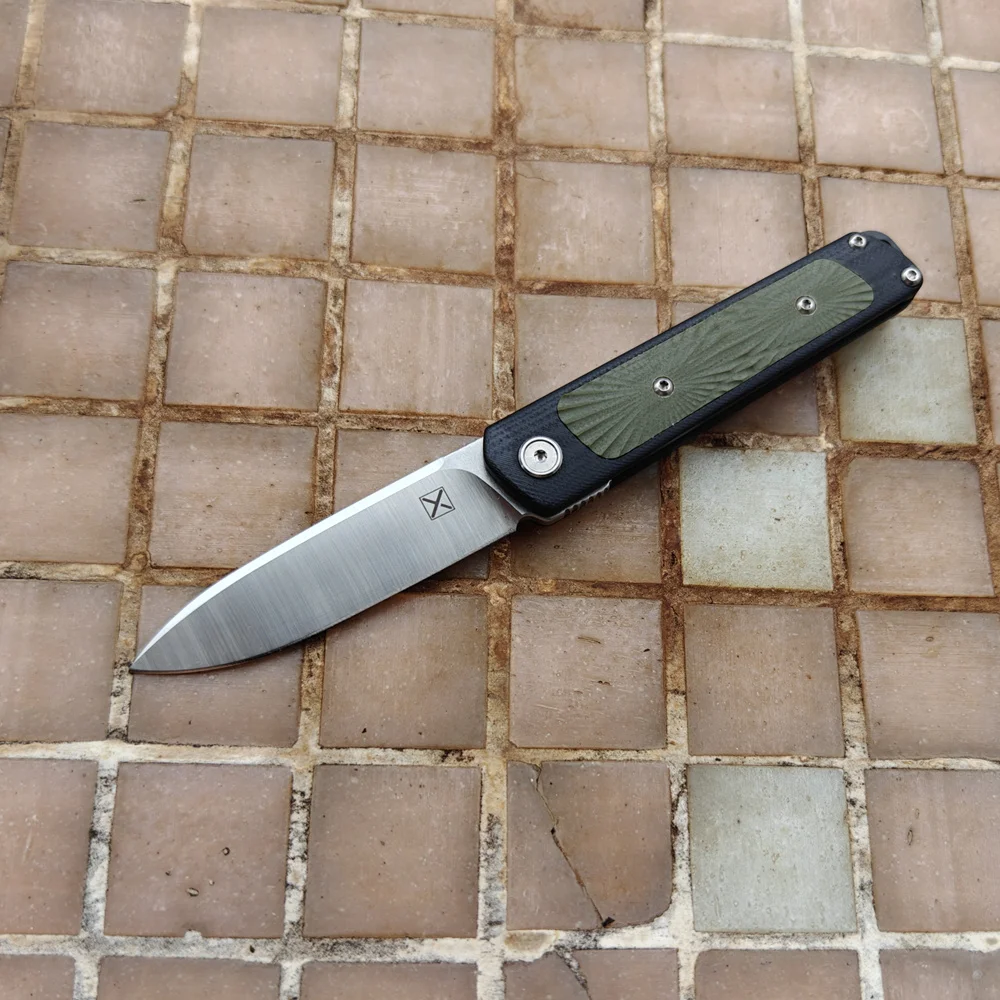 JUFULE Mini YX622 Real 14C28N Steel Blade Folding Knife Ball Bearing G10 Handle Pocket Survival Kitchen Camping Outdoor EDC Tool