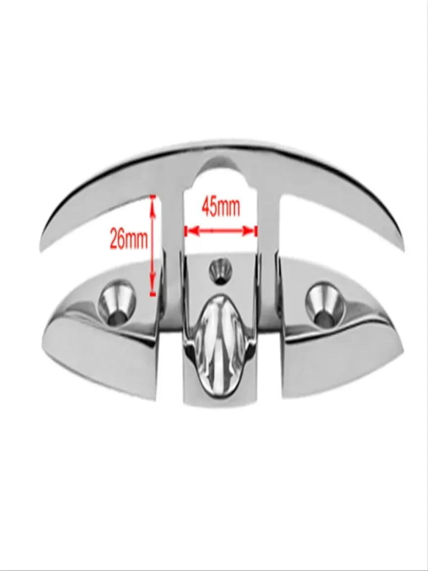 8 Inch Stainless Steel 316 Boat Flip Up Folding Pull Up Cleat Dock Deck Marine Hardware Line Rope Mooring Cleat Accessorie 1x