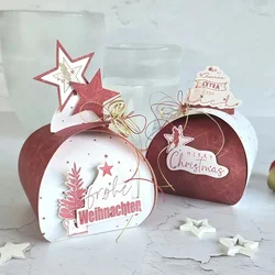 2025 New Arrival Lampshade Candy Gift Box Metal Cutting Dies for Scrapbook Card Making Stencil Handcraft Template Embossing