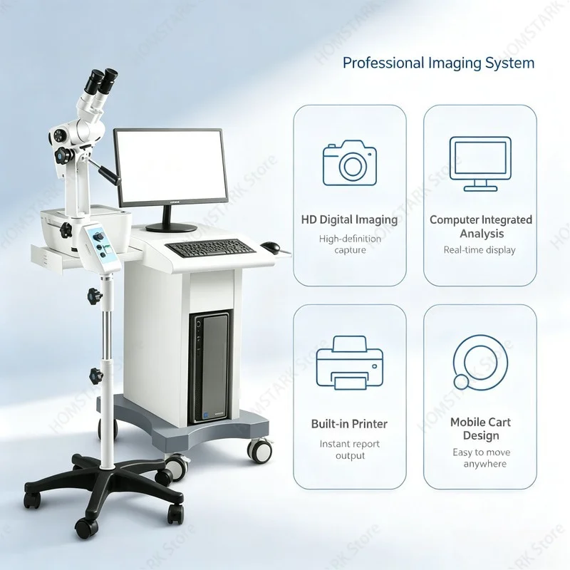HD Video LED 2200BI Optical Colposcope Camera, Portable Digital Gynecology Inspection Device for Clinic Use