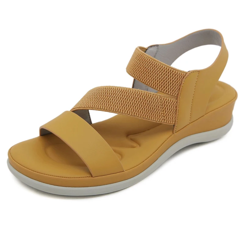 Plus Size 36-42 Shoes for Women Summer Fashion Women Retro Beach Sandals Round Toe Comfortable Casual Shoes Platform Sandals