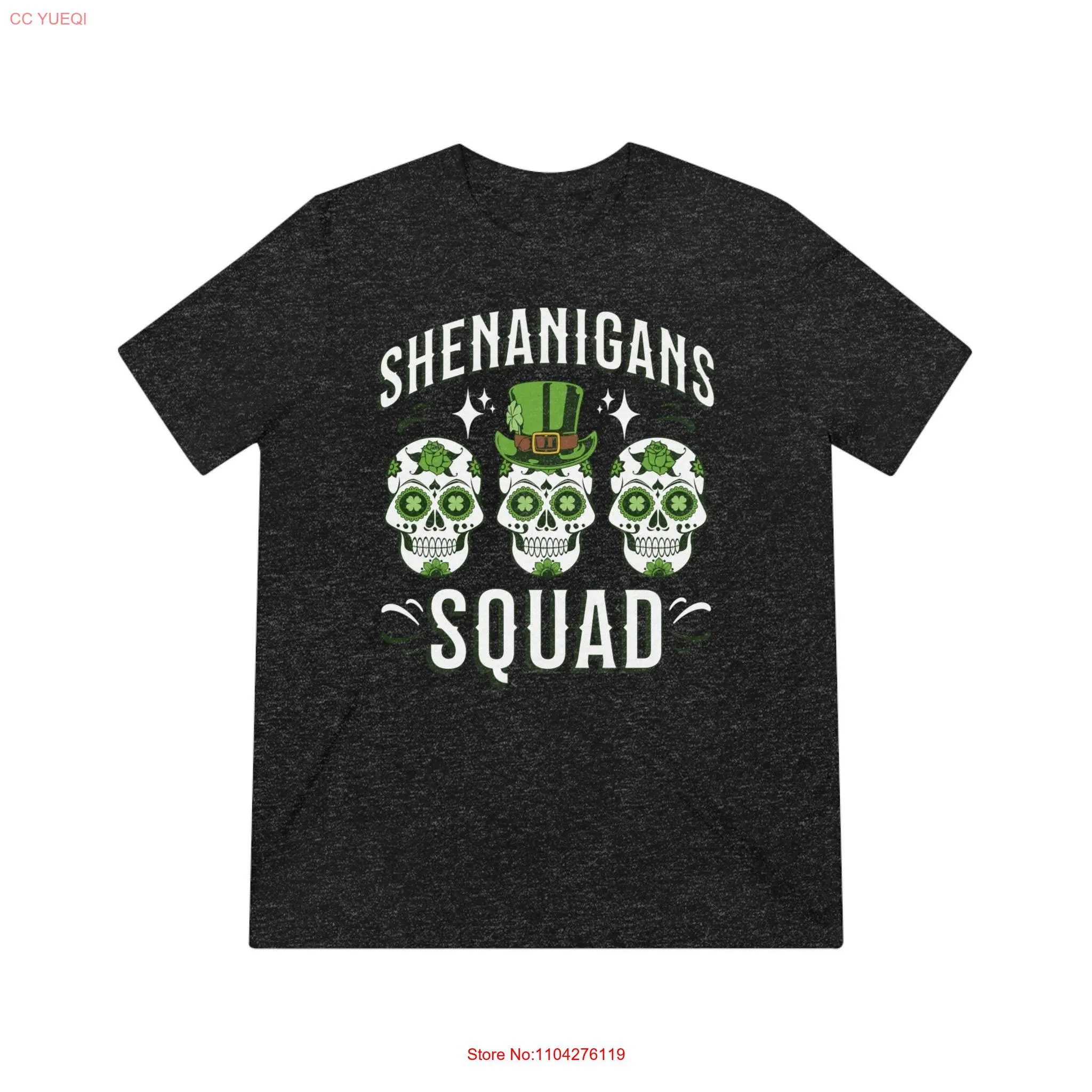 Shenanigans Squad T Shirt St Paddy's Day Triblend Irish Pride Comfy Top Gear Matching long or short sleeves