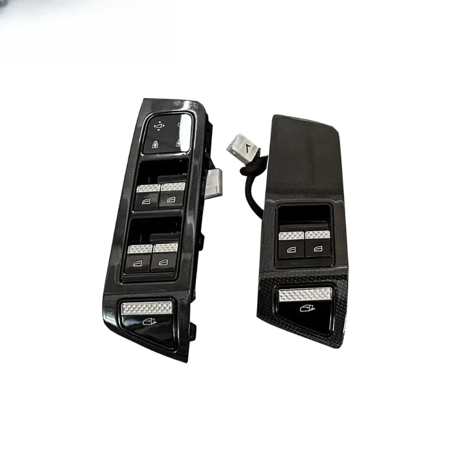 OEM Style Prepreg Dry Carbon Fiber Bodykit Front Door Glass Lift Switch for Lotus Eletre