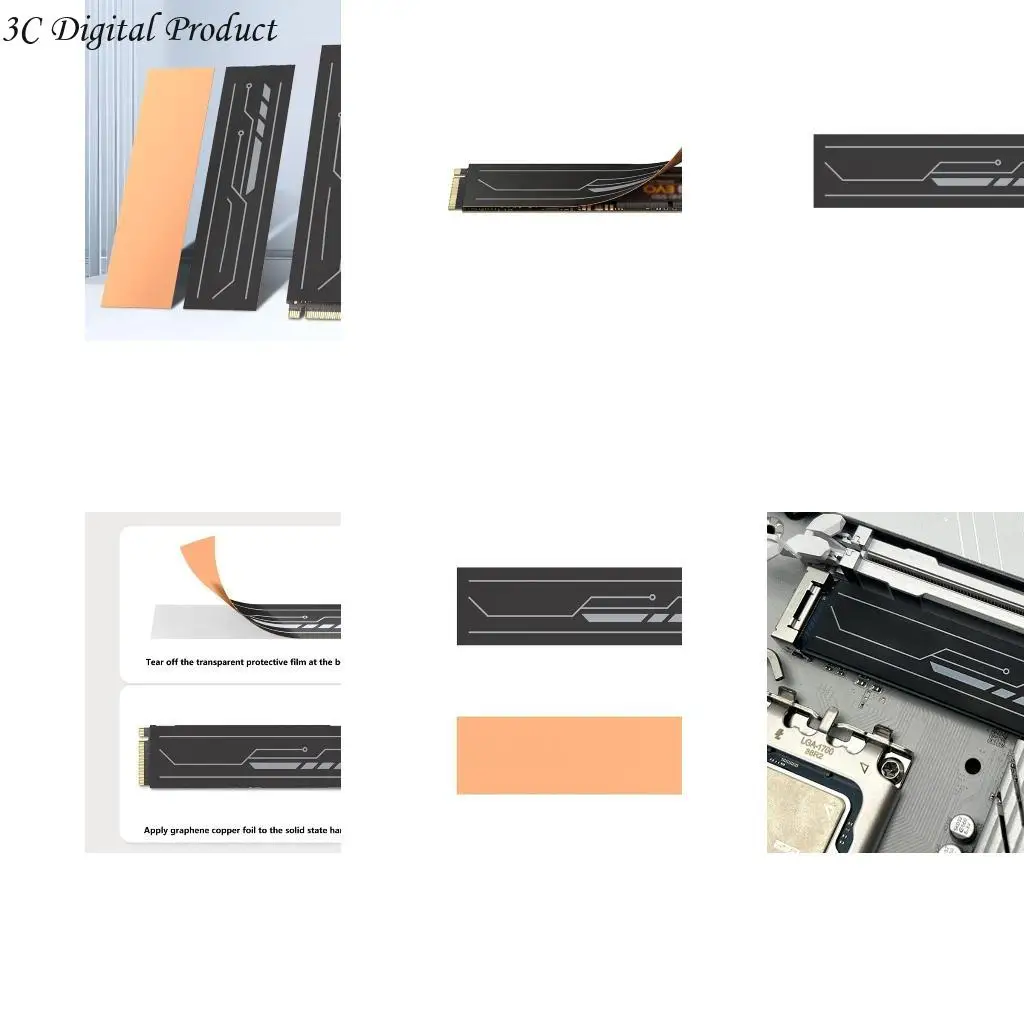 

M.2 2280 SSDS GRAITENES GATLING PAD PAD Profile M.2 SSD