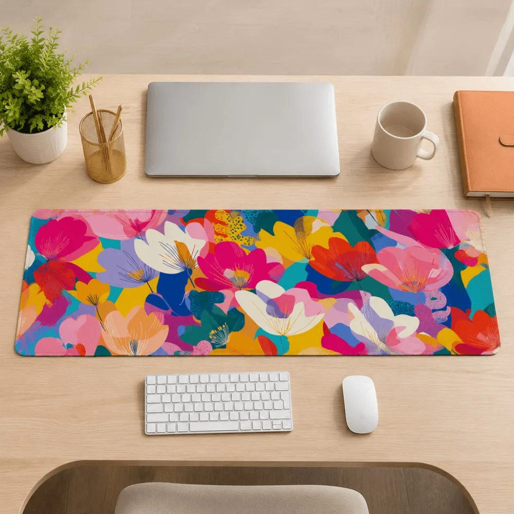 Original floral-printed simple table mats are suitable for office workers, students, and families returning to school