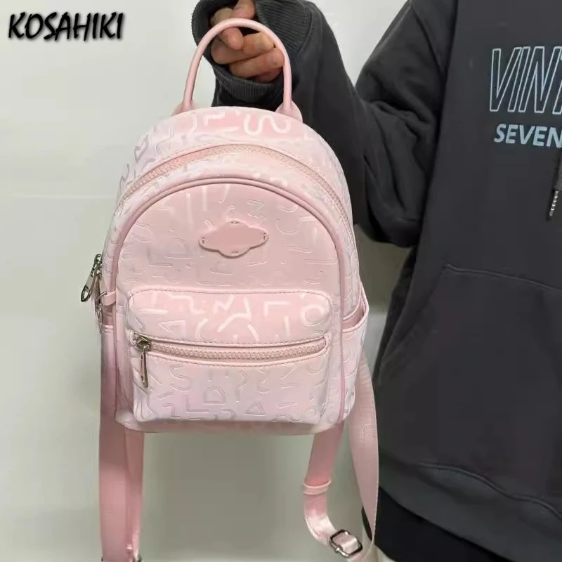 

Luxury Design Fashion Kawaii Mini Schoolbags Women Casual Travel Bags Japanese Sweet Y2k Aesthetic All Match Students Backpacks