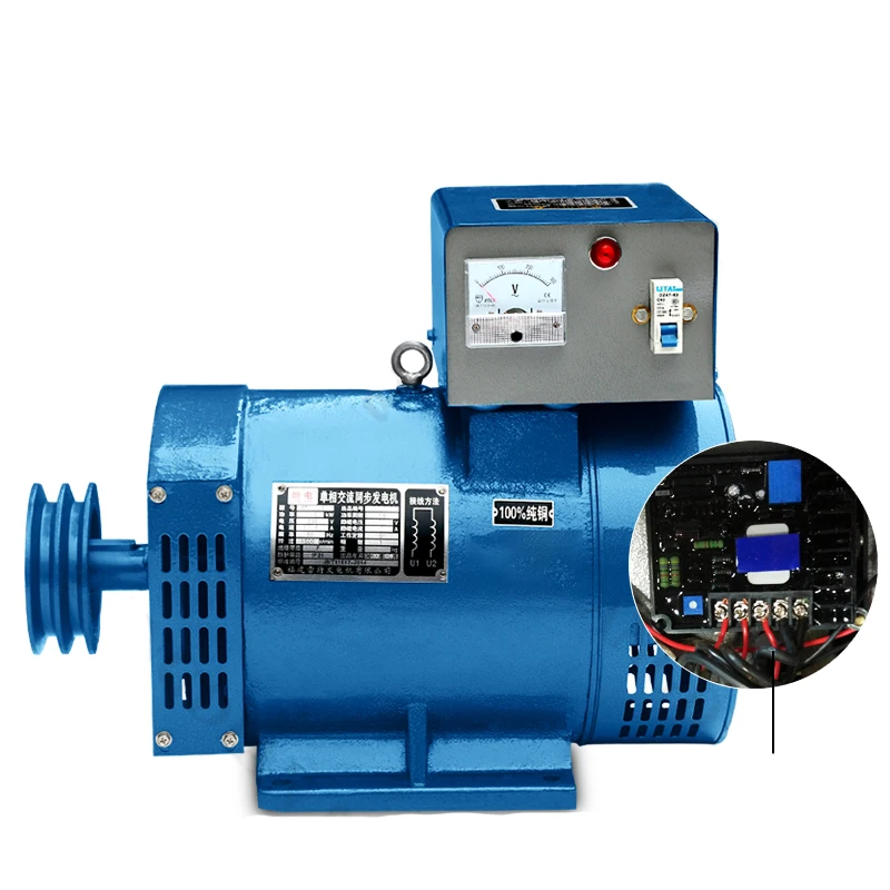 Diesel generator set 5/8/12/15/20KW single phase three phase 220V 380V full copper wire