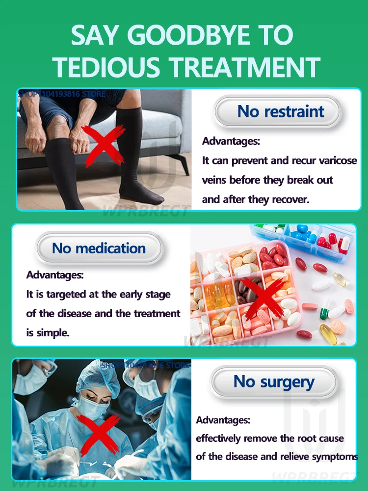 静脈瘤、静脈炎、血行不良のための無痛レーザー治療、血行促進