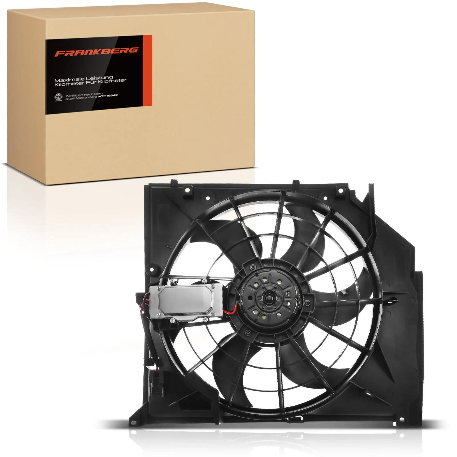 Frankberg 1x motor gekoelde eenvoudige ventilator voor BMW 3-serie Cabriolet Coupe Compact Touring E46 17117503763
