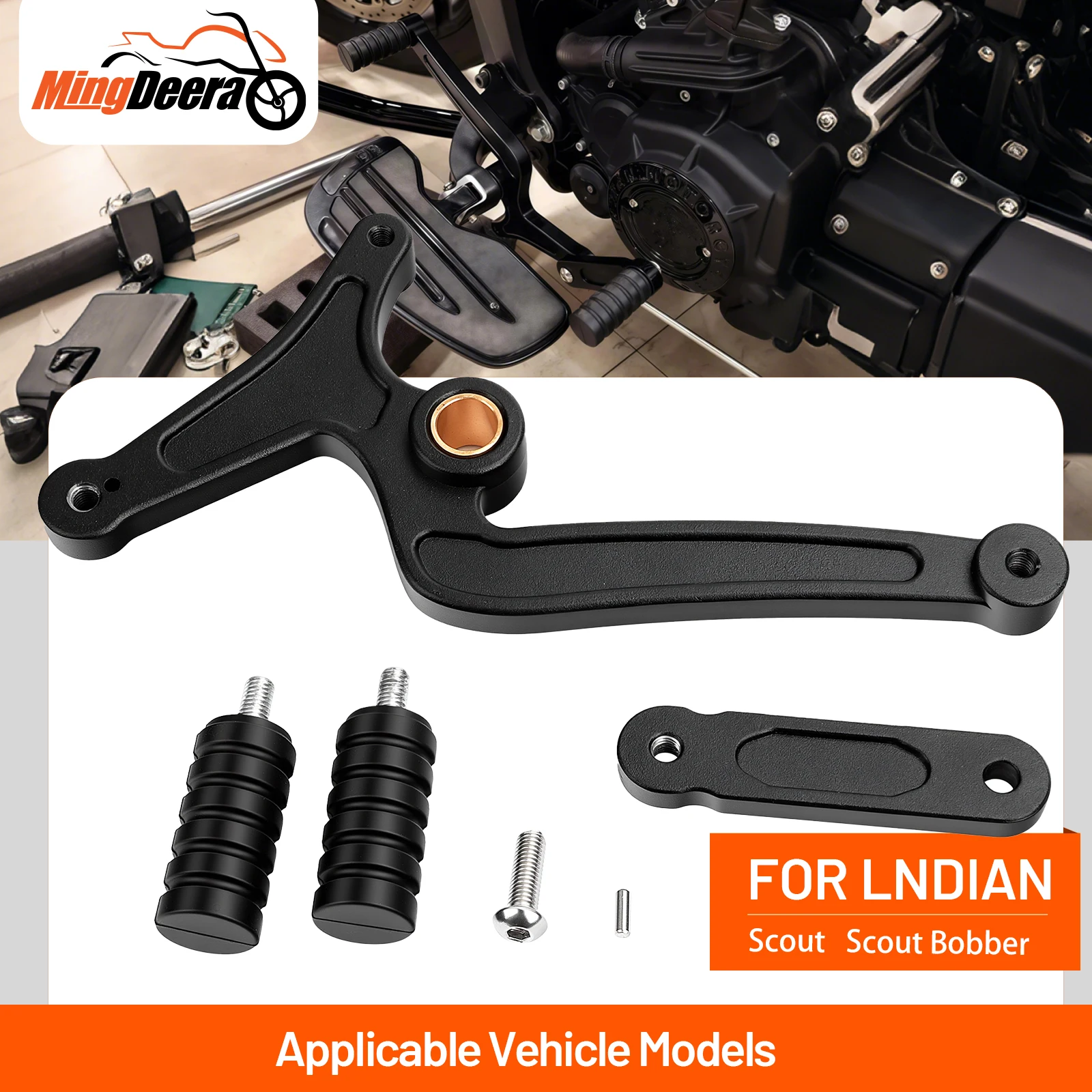 

Motorcycle Foot Control Kit Heel For Indian Scout Bobber Sixty 2015-2023 Motorcycle Heel Toe ShiftLever Motorcycle shift lever