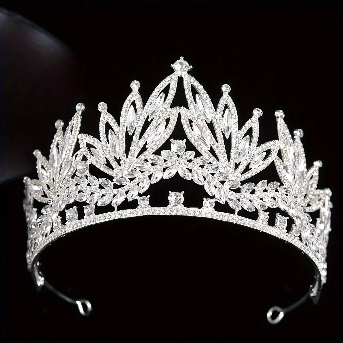 

Princ Sle Wedding Headwear World Beau Queen Contest Diamond Encrusted Crown Alloy Hairband Faionable Jewelry Accory