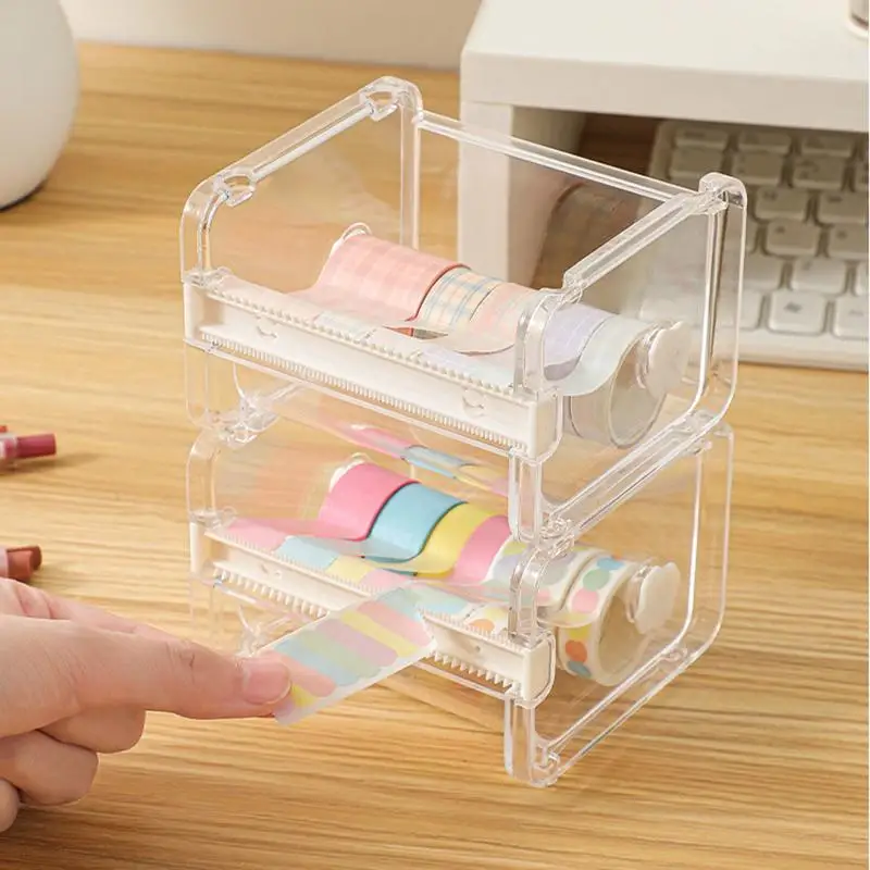 Kreative Band Cutter Set Band Werkzeug Transparent Band Halter Band Dispenser Schule Liefert Büro Schreibwaren Für Studenten
