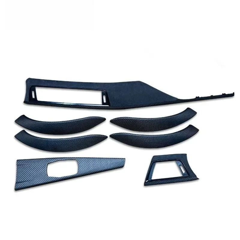Real Dry Wet Carbon Radio Center Dashboard AlcantaraTrims for 3 4 Series  F30 F32 F34 F36 F80 F82 Center Console Outle Panel