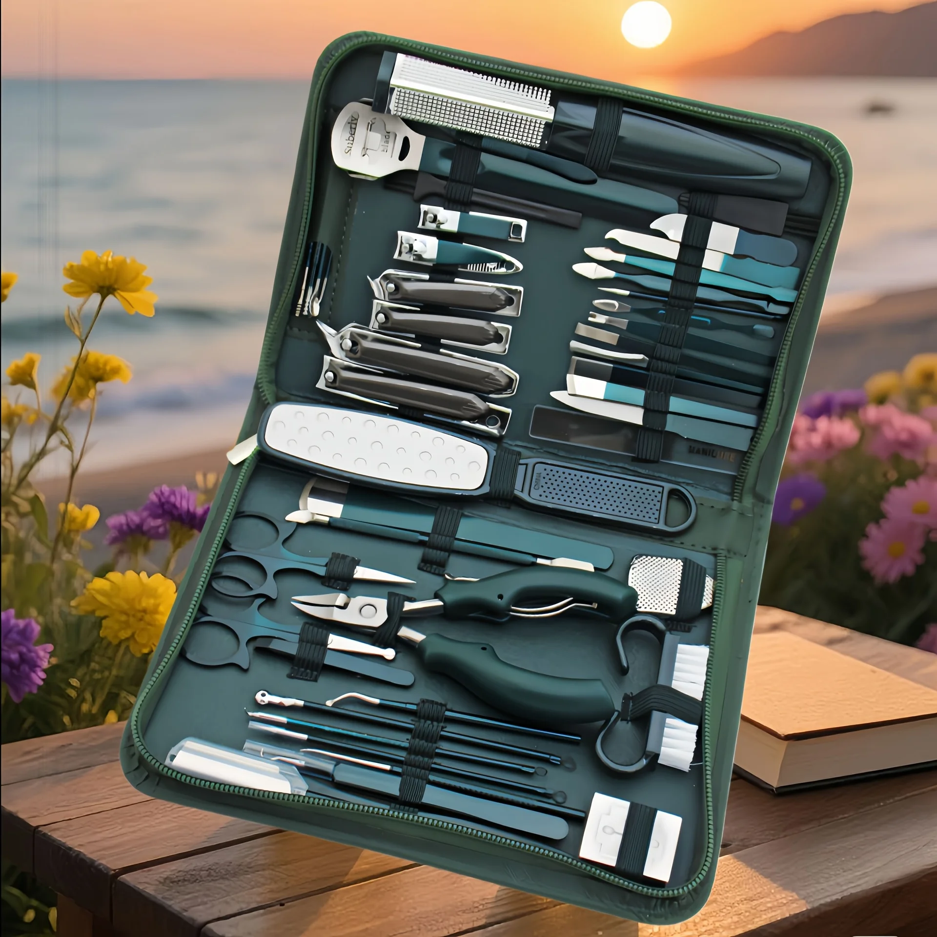 9/48-teiliges Nagelknipser-Set aus Edelstahl, professionelles Nagelpflege-Set, komplettes Set mit Nagelschneidewerkzeugen, Maniküre-Werkzeugen, Pediküre-Werkzeugen