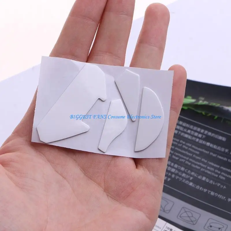 

1Set Mouse Skates Feet Pads Mouse Feet Sticker for G402 Mouse White Rounded Curved Edges Mouse Feet