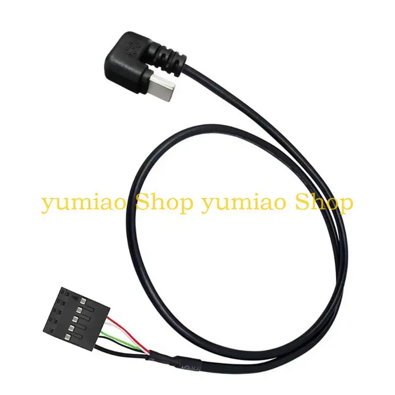 587B USB Type C Case Cable to 9-Pin USB2.0 Mainboard Header, 50Cm for Front Panel Repair, Routing, and Header Access