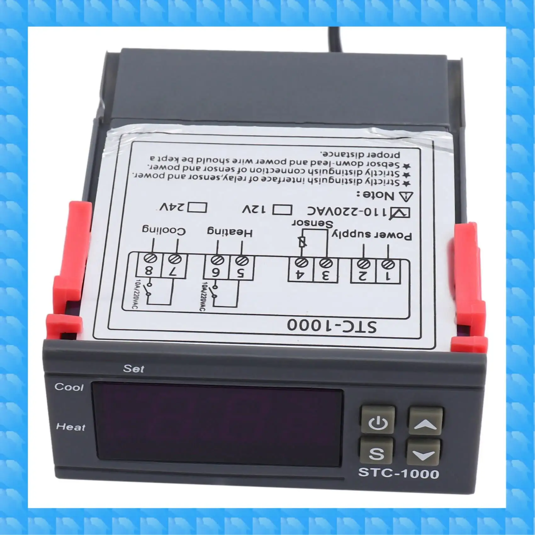 

ETRT 2X 220V/STC-/1000 Цифровой терморегулятор температуры с NTC