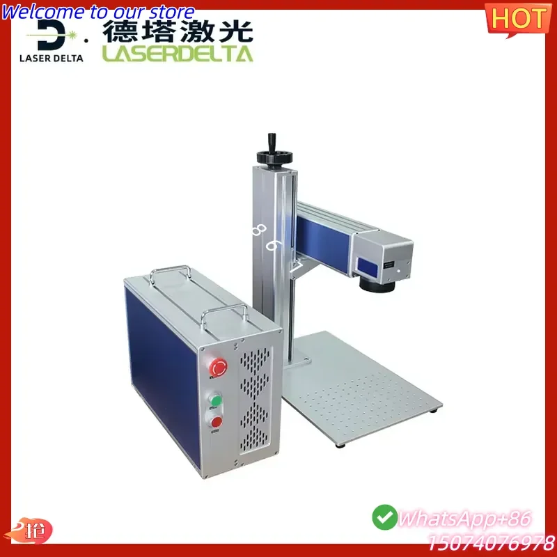2026 20w 30w 50w 100w Desktop Portable Split Fiber Marking Machine for Metal Jewelry Ring Engraving