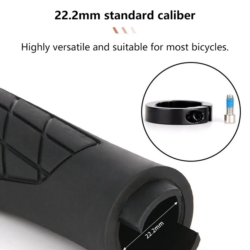 1 زوج دراجة المقود القبضات لينة Longneck القضبان الدراجة المطاط مقبض القبضات ل 22.2 مللي متر المقود دراجة ثلاثية العجلات كرسي متحرك الجبل