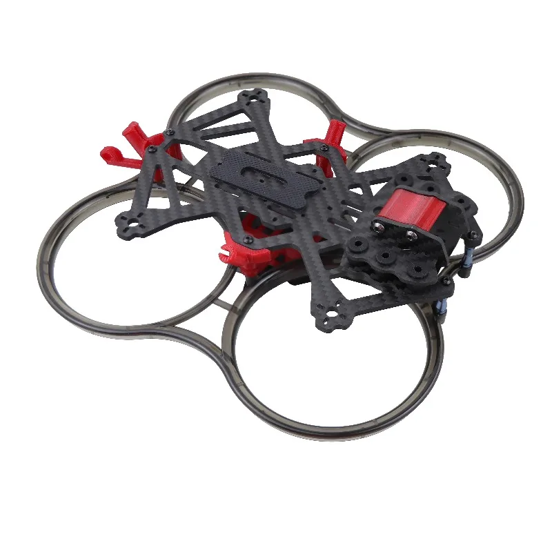 HSKRC CC30 O4 Telaio per drone da corsa FPV canalizzato da 3 pollici in fibra di carbonio con parti di stampa 3D O4 PRO/O3/trasmissione di immagini HD analogiche