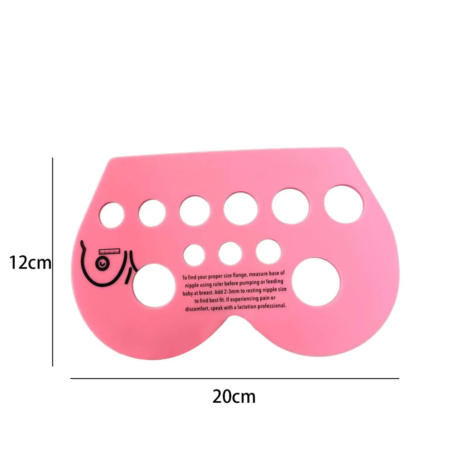 Nipple Ruler for Flange Sizing Breast Nipple Size Ruler,Easy to Use,Nipple Measurement Tool for New Mother for Nursing