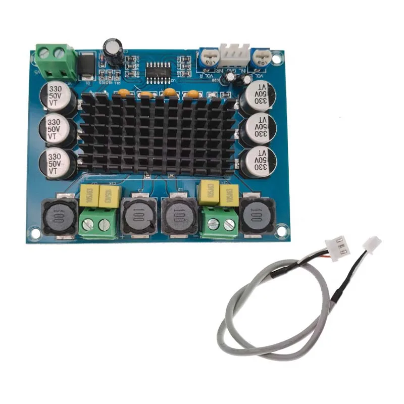 TPA3116 D2 DC 12V 24V 120W*2 Digital Audio High Power Amplifier Board Dual-channel Stereo High Power Subwoofer Board Kit XH-M543