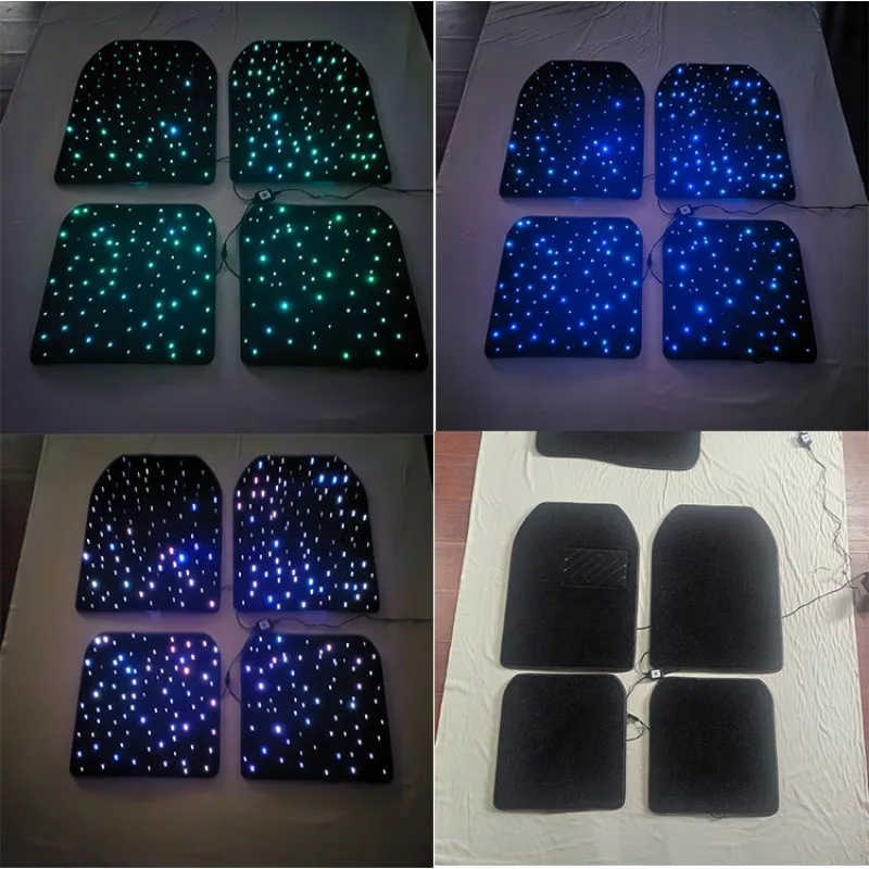 New car luminous floor mat LED floor mat car atmosphere light Gypsy, universal floor mat carpet