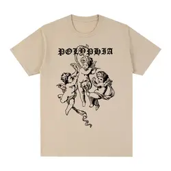 Polyphia Rock Band Vintage T-shirt da uomo in cotone di tendenza creativa nuova maglietta T-shirt top da donna