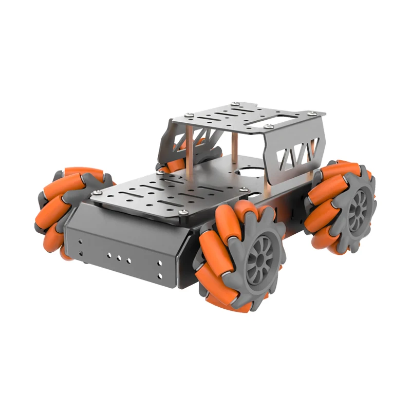 四輪電動カートアルミフレームスマートカー Arduino/Raspberry Pi ロボット DIY キット用