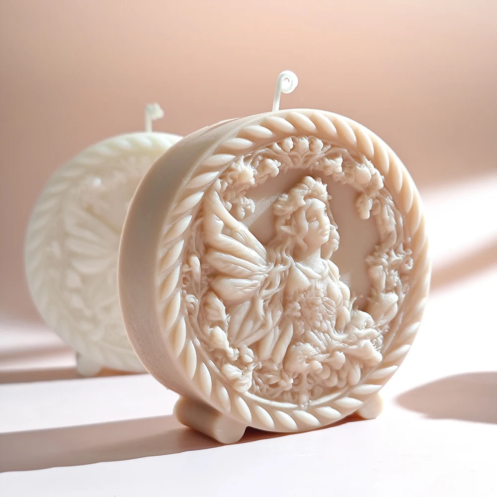 

Flower Fairy Candle Mold Flower Fairy Aromatherapy Candle Handmade Soap Mold Cake Decoration Chocolate Mold
