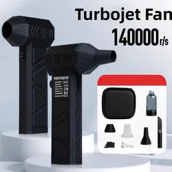 53m/s Turbo jet fan 140000 RPM brushless 6000mAh Powerful Snow Blower High-speed Dust Fan Mini Turbo Jet Fan Handheld