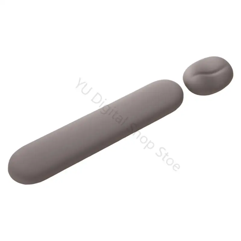 96BA Home-Office-Handgelenkauflagen-Set, zweiteilige Tastatur- und Mausstütze mit bohnenförmigem Mausteil und langer Stangenform – Detail 10