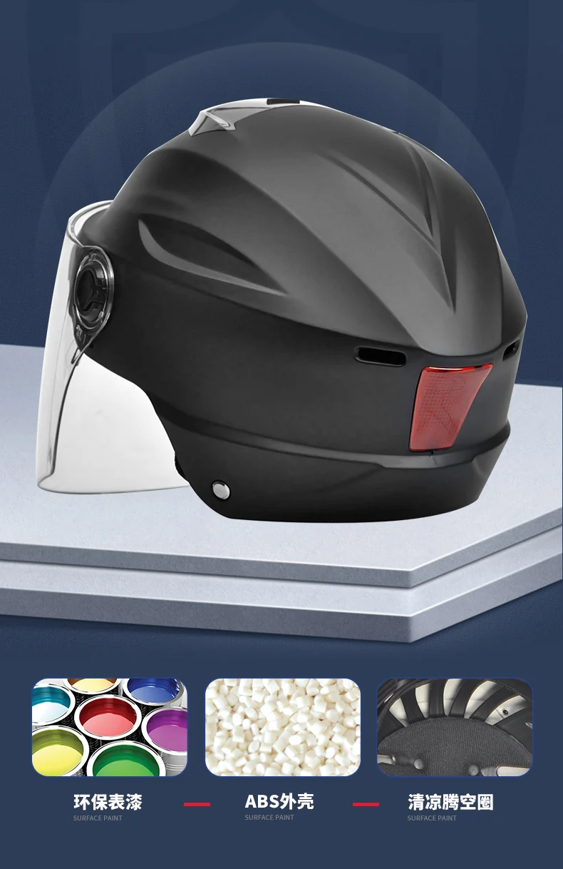 V Electric Scooter Helmet Summer Vespa Chopper Motorcycle Helmets Safety Waterfall Soman Urban Articles Woman Men Moto Equipment